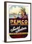 Pemco Brand Smoked Sardines-null-Framed Giclee Print