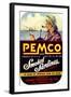 Pemco Brand Smoked Sardines-null-Framed Giclee Print