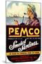 Pemco Brand Smoked Sardines-null-Mounted Giclee Print