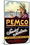 Pemco Brand Smoked Sardines-null-Mounted Premium Giclee Print