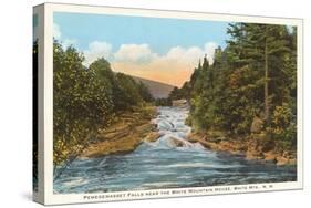 Pemegewasset Falls, White Mountains, New Hampshire-null-Stretched Canvas