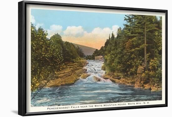 Pemegewasset Falls, White Mountains, New Hampshire-null-Framed Art Print