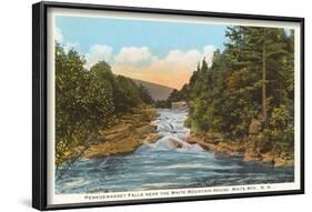 Pemegewasset Falls, White Mountains, New Hampshire-null-Framed Art Print