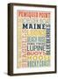 Pemiquid Point, Maine-Lantern Press-Framed Art Print