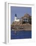 Pen Al Lann Point (Pointe De Pen-Al-Lann) Lighthouse, Carentec, Finistere, Brittany, France-David Hughes-Framed Photographic Print