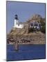 Pen Al Lann Point (Pointe De Pen-Al-Lann) Lighthouse, Carentec, Finistere, Brittany, France-David Hughes-Mounted Photographic Print