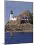 Pen Al Lann Point (Pointe De Pen-Al-Lann) Lighthouse, Carentec, Finistere, Brittany, France-David Hughes-Mounted Photographic Print