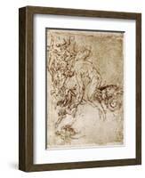 Pen and Ink Sketches, 1913-Leonardo da Vinci-Framed Giclee Print