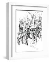 Pen and Ink Study, C19th Century-Max Liebermann-Framed Premium Giclee Print