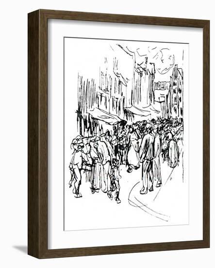 Pen and Ink Study, C19th Century-Max Liebermann-Framed Giclee Print