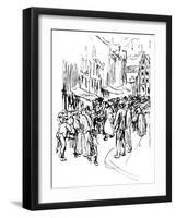 Pen and Ink Study, C19th Century-Max Liebermann-Framed Giclee Print