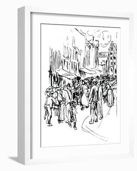 Pen and Ink Study, C19th Century-Max Liebermann-Framed Giclee Print