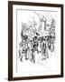 Pen and Ink Study, C19th Century-Max Liebermann-Framed Giclee Print