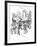 Pen and Ink Study, C19th Century-Max Liebermann-Framed Giclee Print