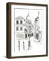 Pen & Ink Travel Studies IV-Ethan Harper-Framed Art Print