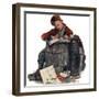 "Pen Pals", January 17,1920-Norman Rockwell-Framed Giclee Print