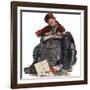 "Pen Pals", January 17,1920-Norman Rockwell-Framed Giclee Print