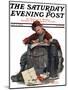 "Pen Pals" Saturday Evening Post Cover, January 17,1920-Norman Rockwell-Mounted Giclee Print