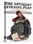 "Pen Pals" Saturday Evening Post Cover, January 17,1920-Norman Rockwell-Stretched Canvas