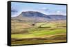 Pen Y Ghent from Above Langcliffe Near Settle, Yorkshire, England, United Kingdom, Europe-Mark Sunderland-Framed Stretched Canvas