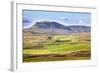 Pen Y Ghent from Above Langcliffe Near Settle, Yorkshire, England, United Kingdom, Europe-Mark Sunderland-Framed Photographic Print