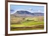 Pen Y Ghent from Above Langcliffe Near Settle, Yorkshire, England, United Kingdom, Europe-Mark Sunderland-Framed Photographic Print