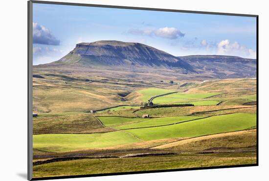 Pen Y Ghent from Above Langcliffe Near Settle, Yorkshire, England, United Kingdom, Europe-Mark Sunderland-Mounted Photographic Print