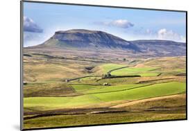Pen Y Ghent from Above Langcliffe Near Settle, Yorkshire, England, United Kingdom, Europe-Mark Sunderland-Mounted Photographic Print