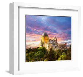 Pena Palace in Sintra Portugal-null-Framed Art Print