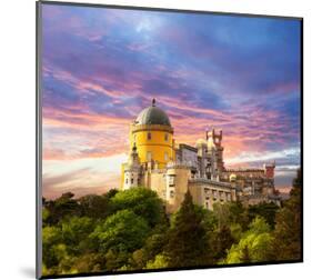 Pena Palace in Sintra Portugal-null-Mounted Art Print