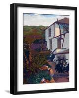 Penally Cottage, Boscastle, 1916 (Oil on Canvas)-Charles Ginner-Framed Giclee Print