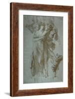 Pencil Drawing by Auguste Rodin, c1860-1906, (1906-7)-Auguste Rodin-Framed Giclee Print