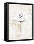 Pencil Floral I Gold-Avery Tillmon-Framed Stretched Canvas