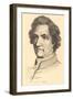 Pencil Sketch of Goethe-null-Framed Art Print