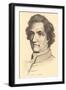 Pencil Sketch of Goethe-null-Framed Art Print