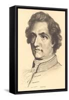 Pencil Sketch of Goethe-null-Framed Stretched Canvas