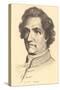 Pencil Sketch of Goethe-null-Stretched Canvas