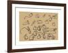 Pencil Study of Rabbits-Julie de Graag-Framed Premium Giclee Print