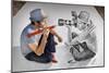 Pencil Vs Camera 73 - Photographer and Illustrator-Ben Heine-Mounted Giclee Print