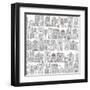 Pencil Weather Love-Sharon Turner-Framed Art Print