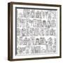 Pencil Weather Love-Sharon Turner-Framed Art Print