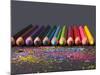 Pencils On Dark Background-vesnacvorovic-Mounted Premium Photographic Print