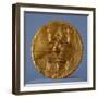 Pendant Breastplate in Gold Leaf, Artifact Originating from Calima-null-Framed Giclee Print