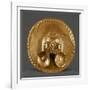 Pendant Breastplate in Gold Leaf, Artifact Originating from Calima-null-Framed Giclee Print