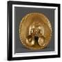 Pendant Breastplate in Gold Leaf, Artifact Originating from Calima-null-Framed Giclee Print