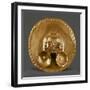 Pendant Breastplate in Gold Leaf, Artifact Originating from Calima-null-Framed Giclee Print