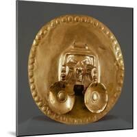 Pendant Breastplate in Gold Leaf, Artifact Originating from Calima-null-Mounted Giclee Print