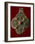 Pendant in Embossed Silver and Coral, Morocco-null-Framed Giclee Print