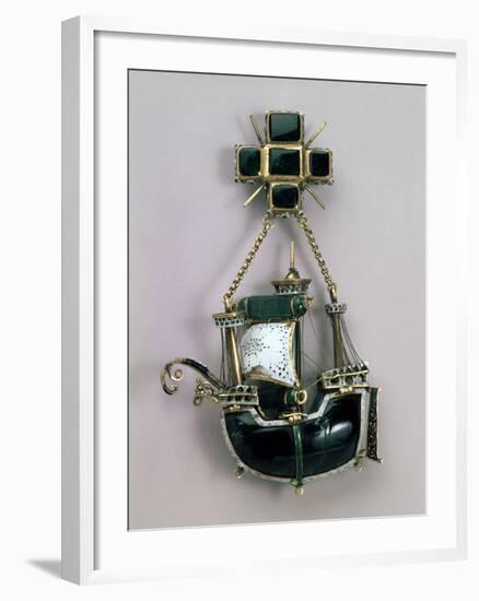 Pendant in Form of a Ship, Early16th Century-null-Framed Photographic Print