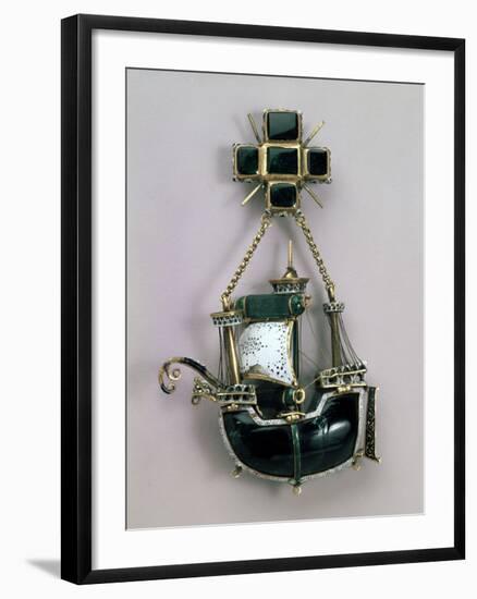 Pendant in Form of a Ship, Early16th Century-null-Framed Photographic Print